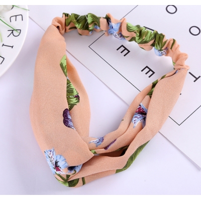 Factory supply korean style flower headband ,multi color girls hair bands C-hb134